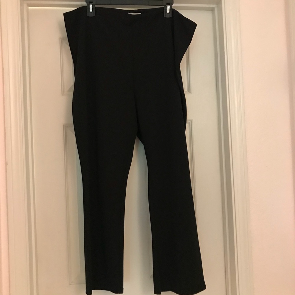 Leith Black Pull-On Pants, Size: 2X Polyester Blend Women’s